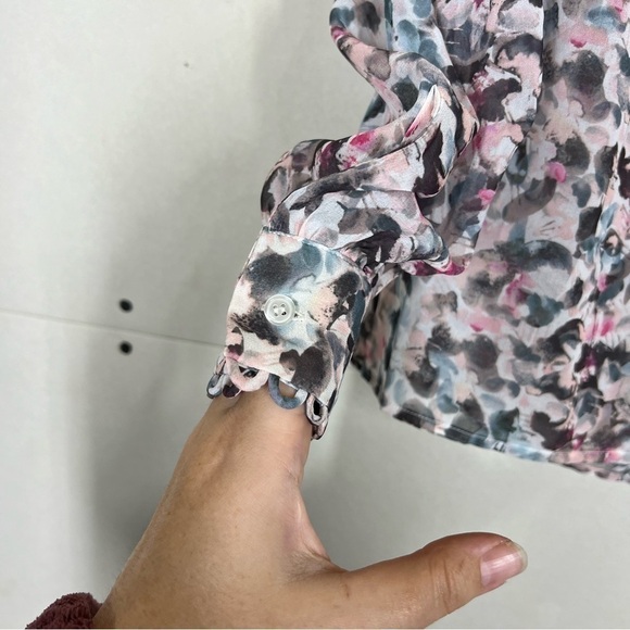 Reiss Talia Floral Blouse NO SIZE SEE MEASUREMENTS - Picture 9 of 13